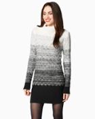 Charming Charlie Cozy Ombre Sweater Dress
