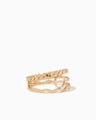 Charming Charlie Triple Waves Ring Set