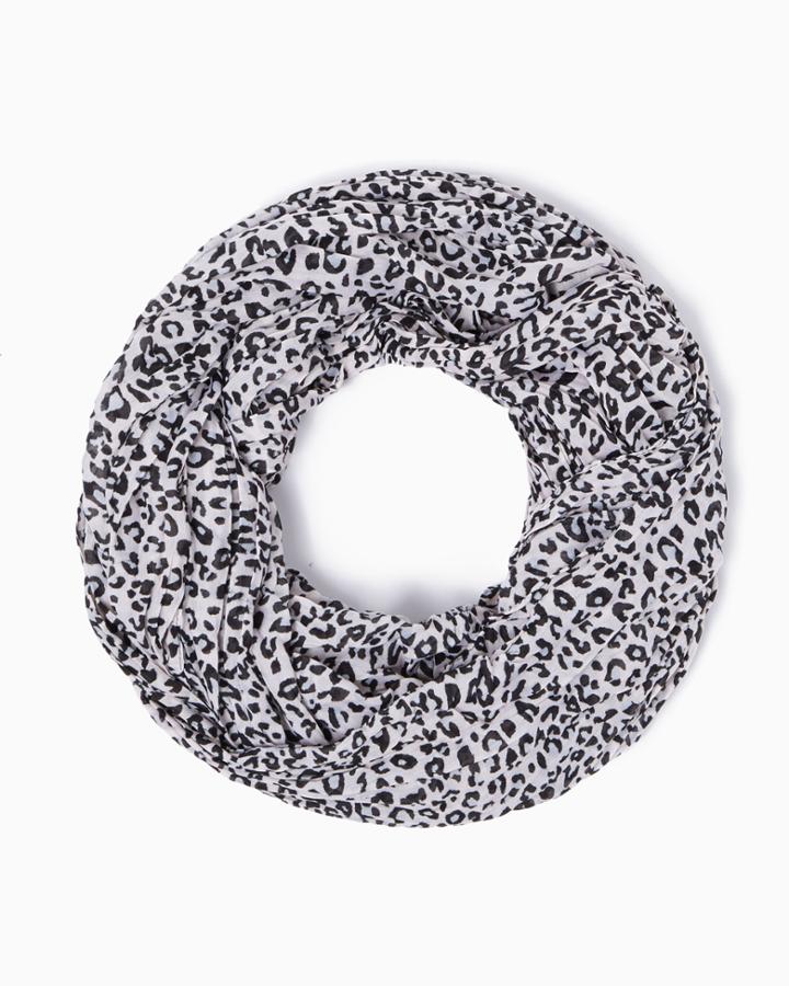 Charming Charlie Snow Leopard Infinity Scarf