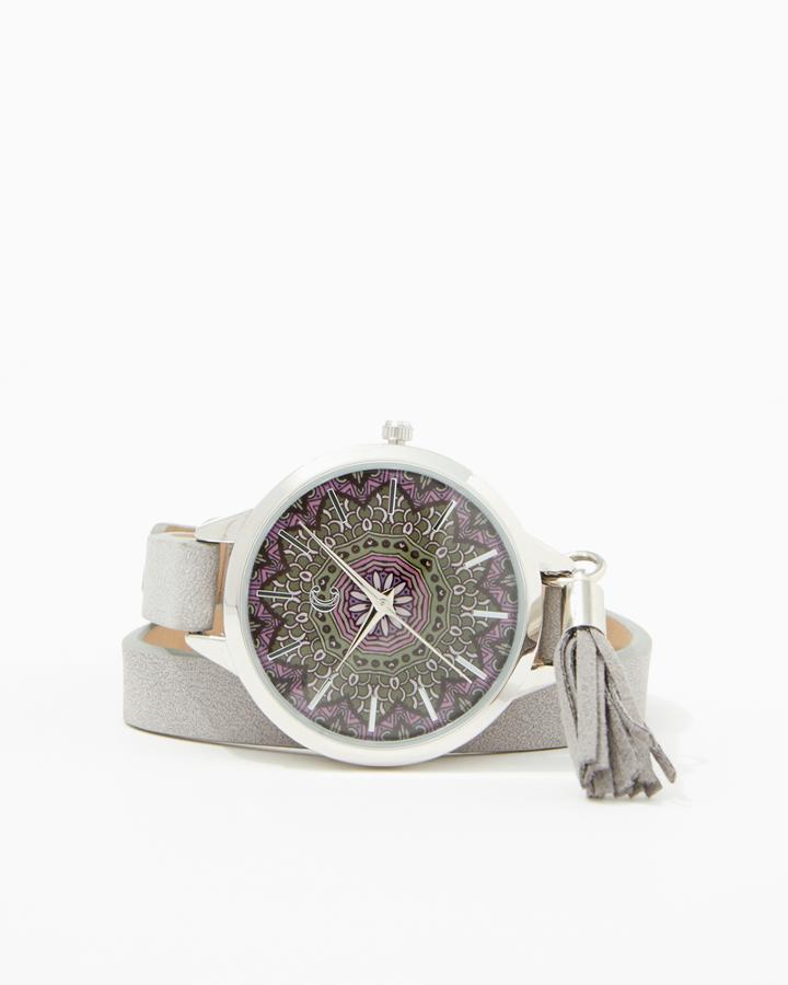 Charming Charlie Mandala Wrap Watch