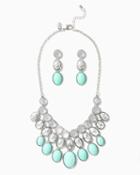 Charming Charlie Holly Faceted Necklace Set