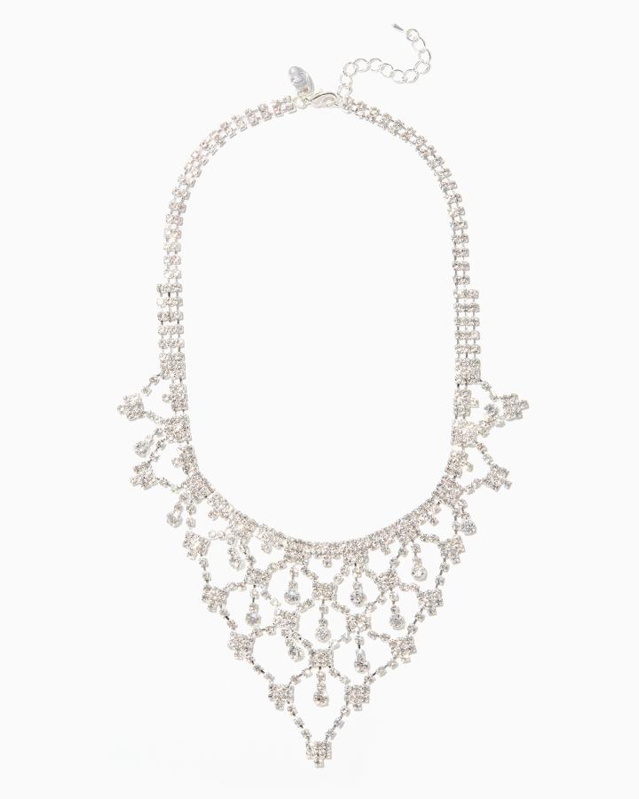 Charming Charlie Web Of Sparkle Necklace