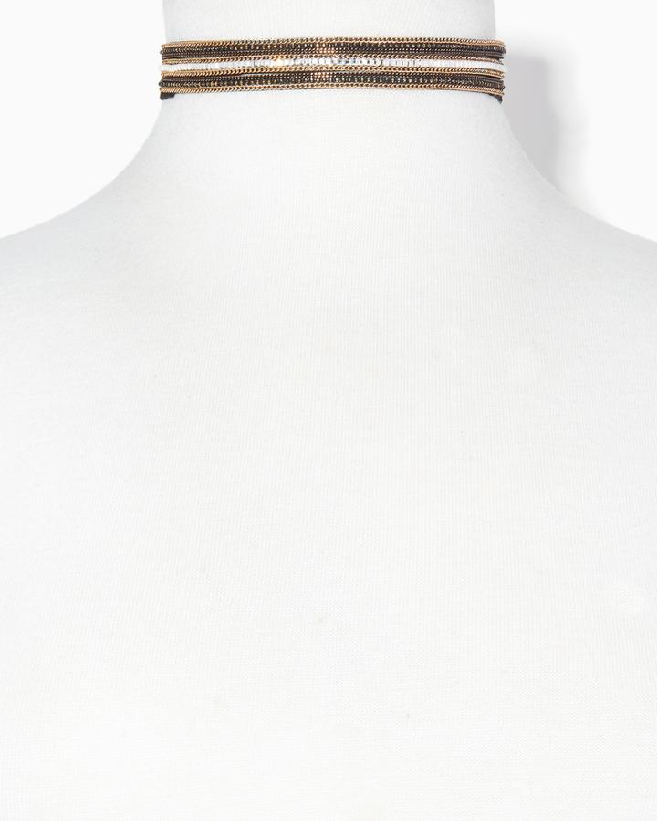 Charming Charlie Kree Chain Choker Necklace