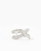 Charming Charlie Crisscross Stardust Ring