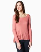 Charming Charlie Lace Work Knit Top