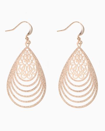 Charming Charlie Lazzi Shimmer Drop Earrings