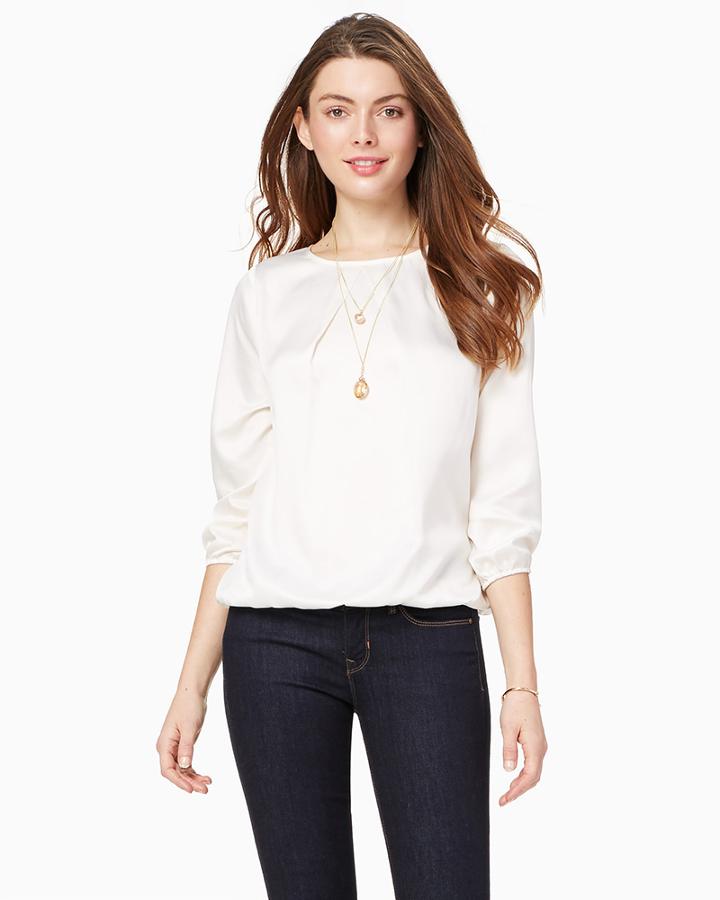 Charming Charlie Leanna Pleated Blouse