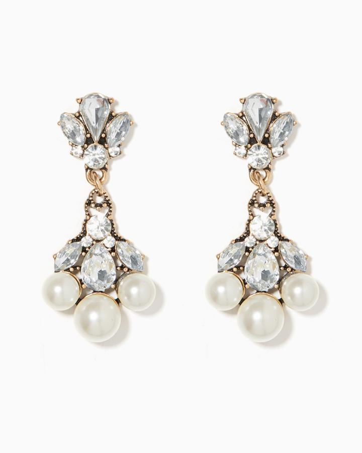 Charming Charlie Royale Pearly Drop Earrings