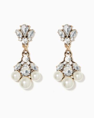 Charming Charlie Royale Pearly Drop Earrings