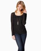 Charming Charlie January Lace Sweater