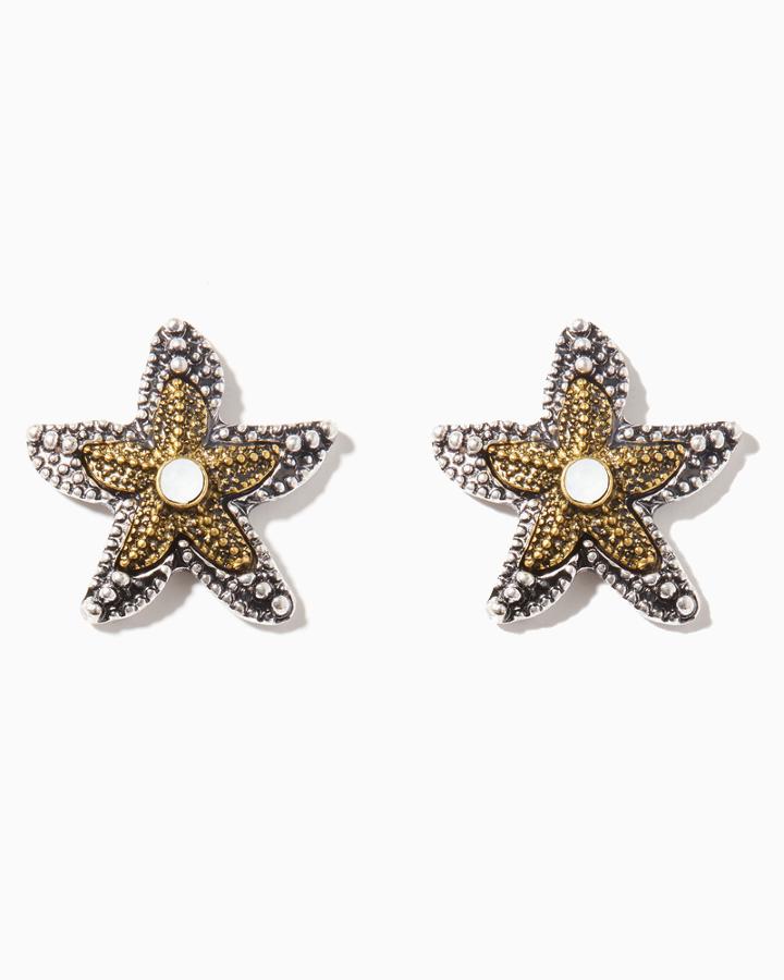 Charming Charlie Starfish Treasures Stud Earrings