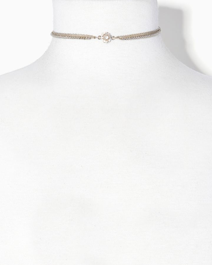 Charming Charlie Daisy Strand Choker Necklace