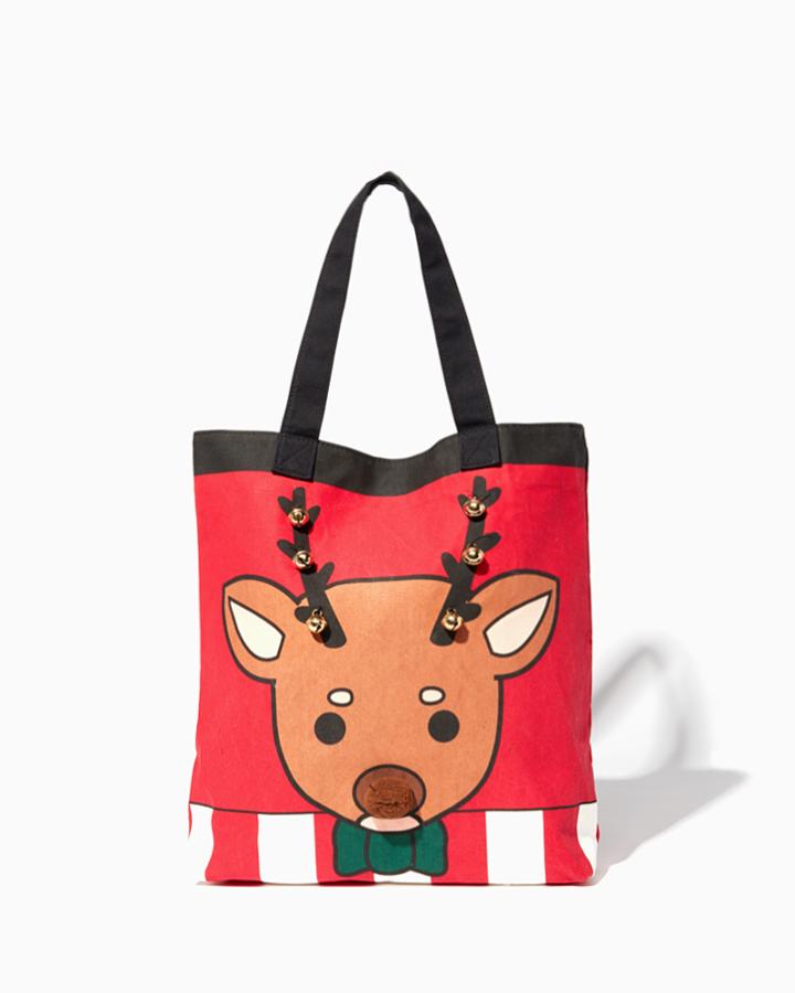 Charming Charlie Reindeer Holiday Tote