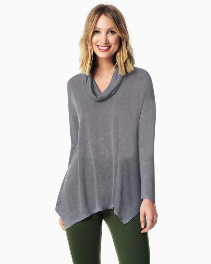 Charming Charlie Comfy Cowl Neck Tunic