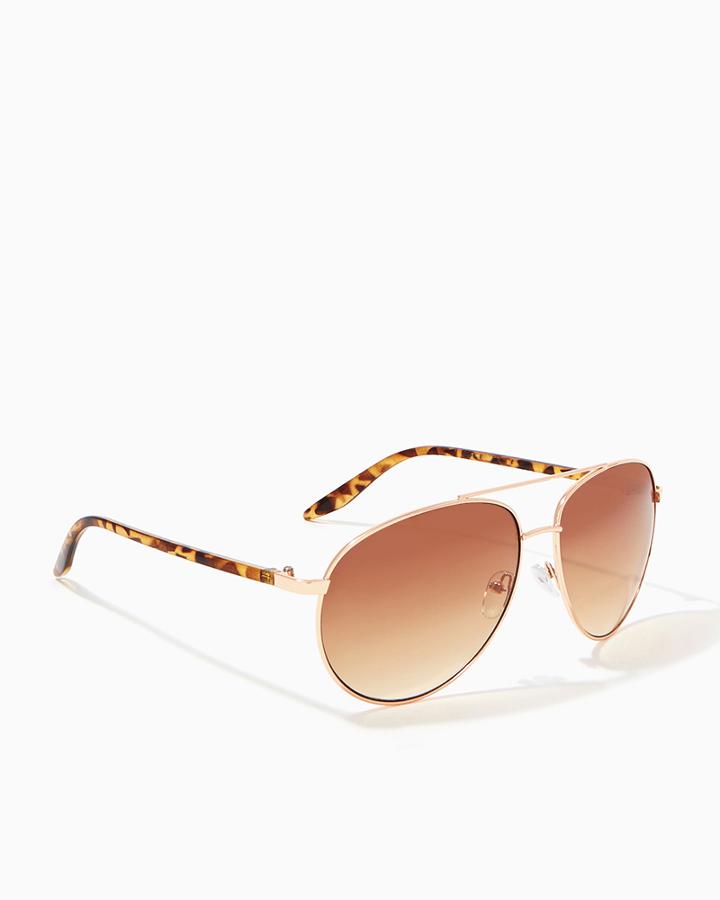 Charming Charlie Kyla Classic Aviator Sunglasses