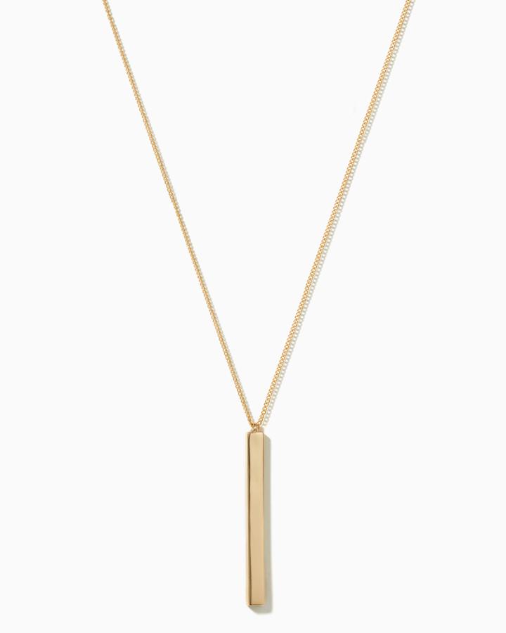 Charming Charlie Alexia Bar Pendant Necklace