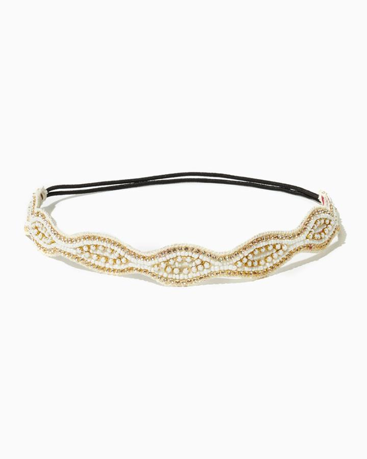 Charming Charlie Rhinestone Scallops Hair Wrap