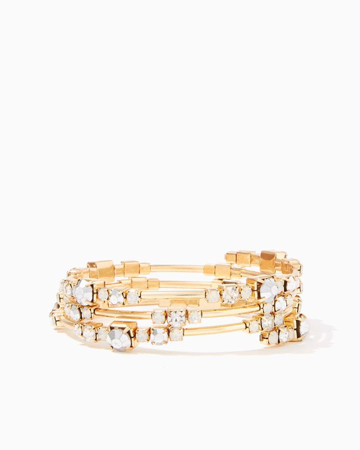 Charming Charlie Antiqued Pav Coil Bracelet