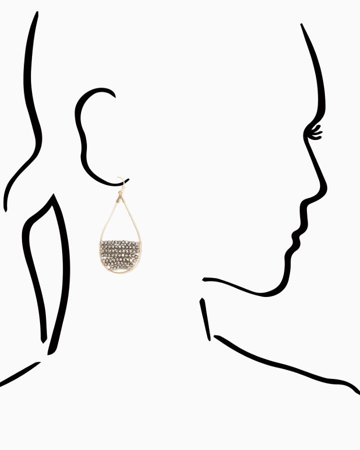 Charming Charlie Tier Bead Wire Earrings