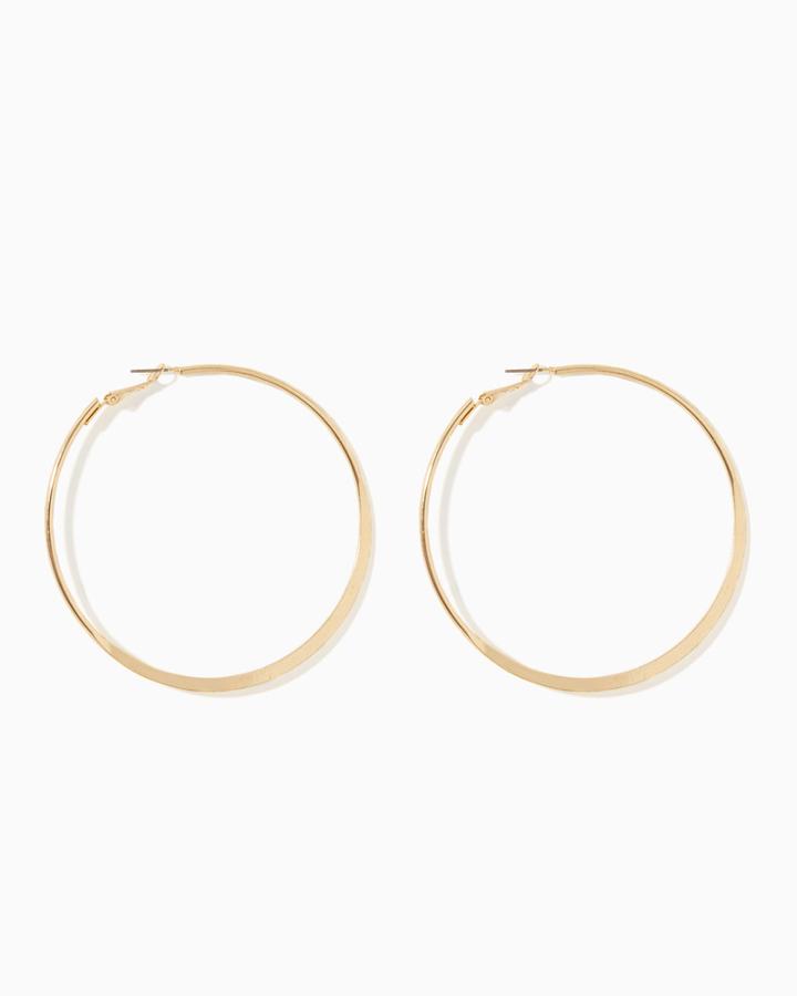 Charming Charlie Grand Graduated Hoop Earrings