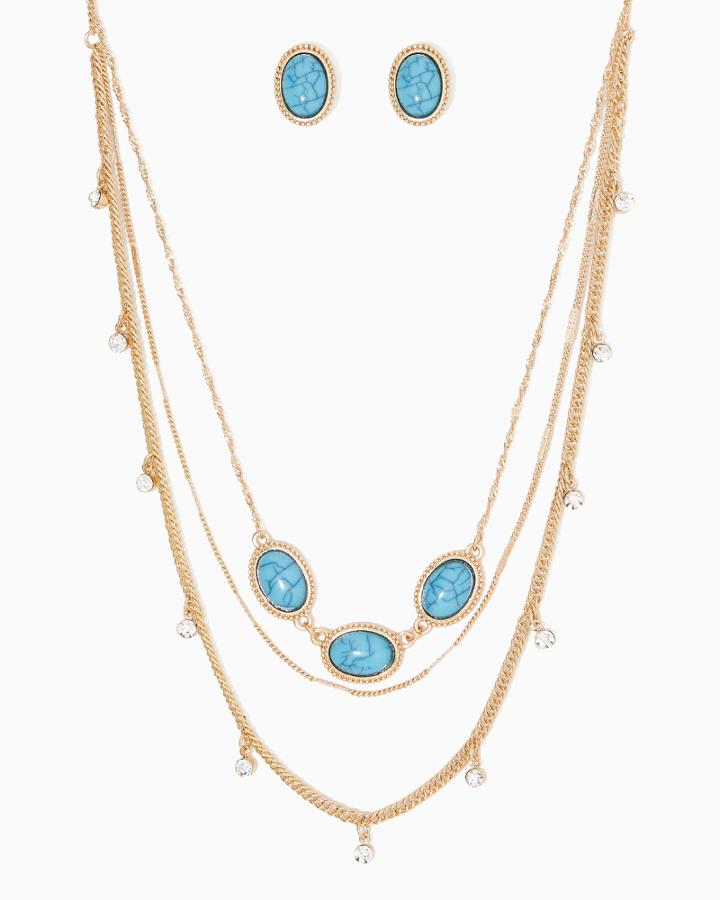 Charming Charlie Ava Layered Necklace Set