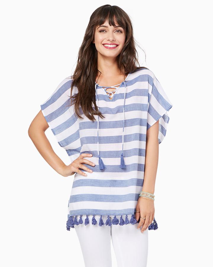 Charming Charlie Lakeside Fringe Poncho