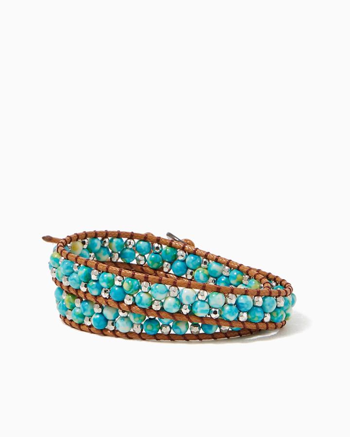 Charming Charlie Island Stones Wrap Bracelet