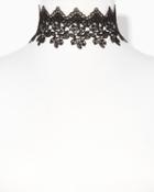 Charming Charlie Flower Lace Choker Necklace