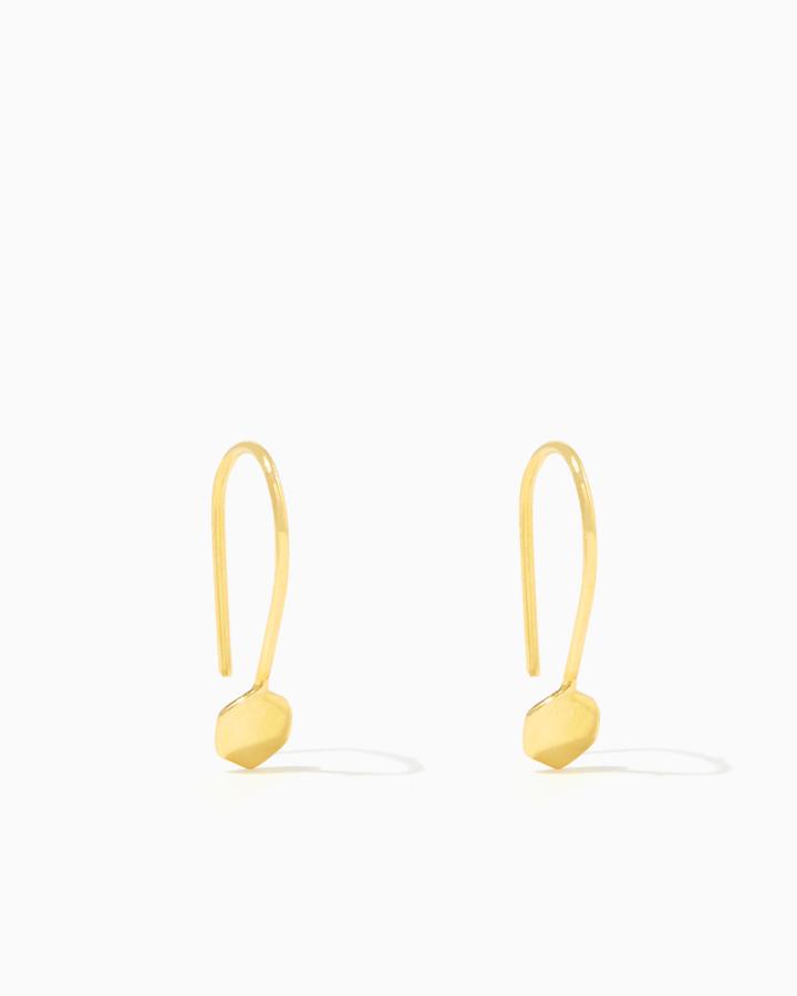 Charming Charlie 14kt Gold Plated Geometric Earrings