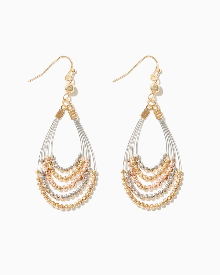 Charming Charlie Mixed Metal Wire Earrings