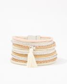 Charming Charlie Shimmer Snap Bracelet