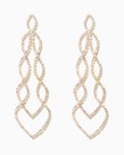 Charming Charlie Diana Intertwined Pav Earrings