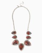 Charming Charlie Coral Rock Bib Necklace