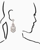 Charming Charlie Saphia Baguette Statement Earrings