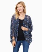 Charming Charlie Blue Lights Cocoon Wrap
