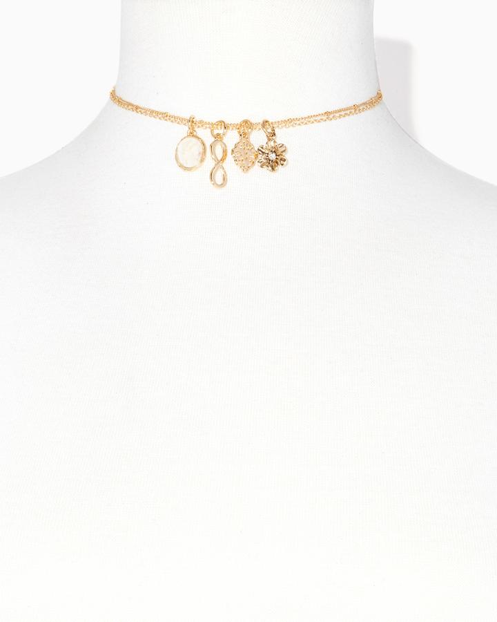 Charming Charlie Interchangeable Charm Choker Necklace