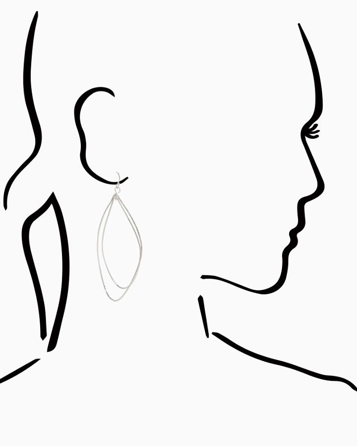 Charming Charlie Thin Line Hoop Earrings