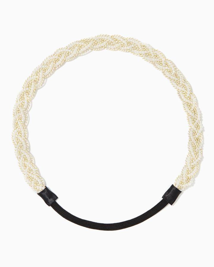 Charming Charlie Braided Bead Hair Wrap