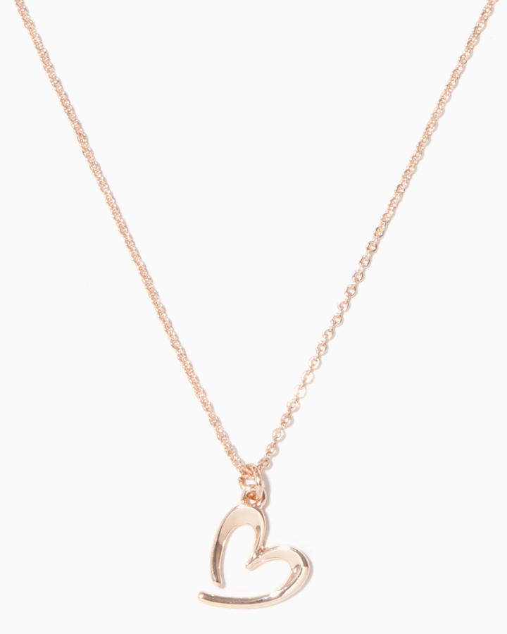 Charming Charlie Signature Hearts Pendant Necklace