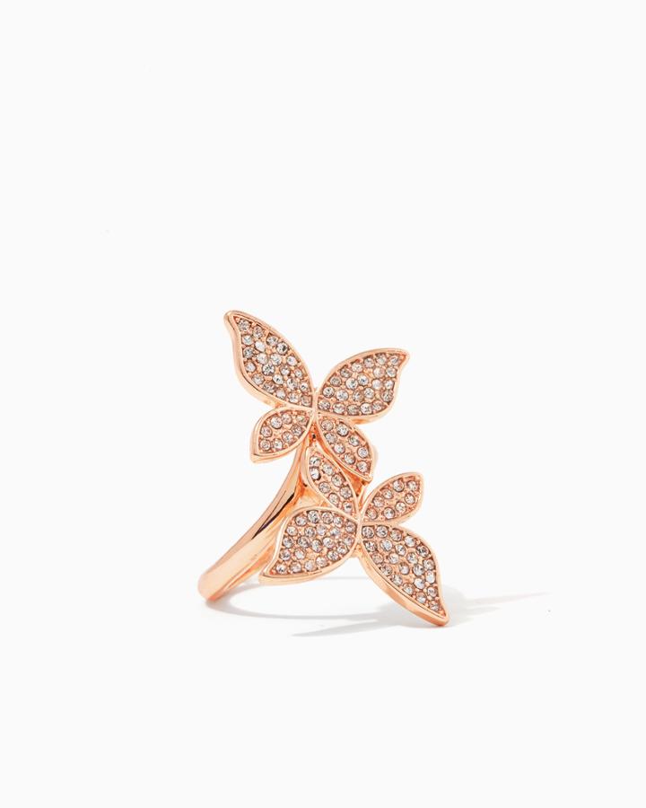 Charming Charlie Pav Butterfly Ring
