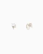 Charming Charlie Classic Cz Clip On Earrings