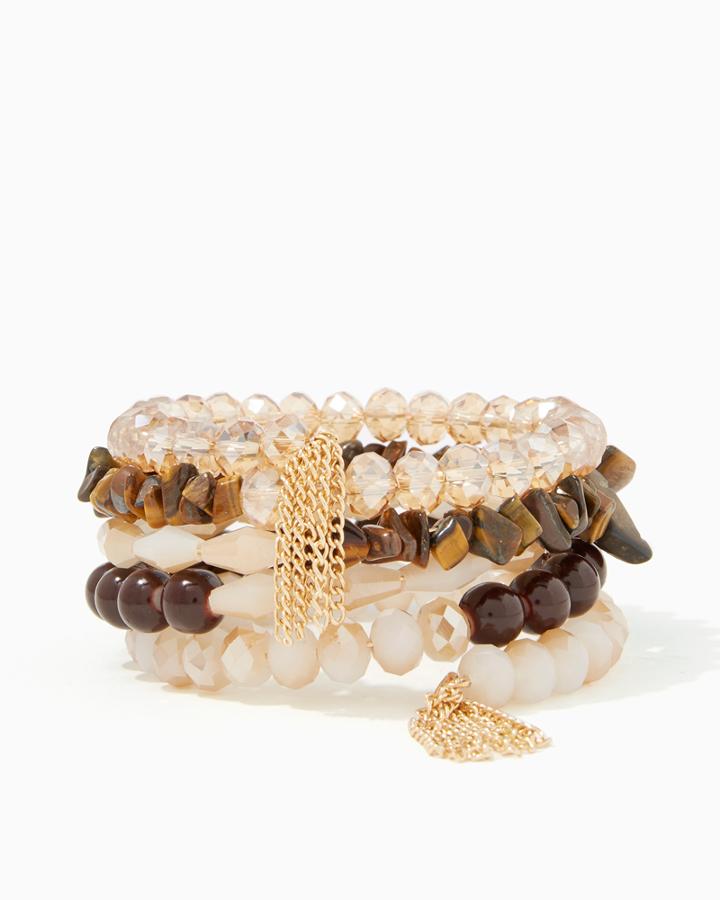 Charming Charlie Rhapsody Bead Coil Bracelet