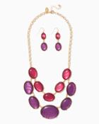 Charming Charlie Shinning Bauble Necklace Set