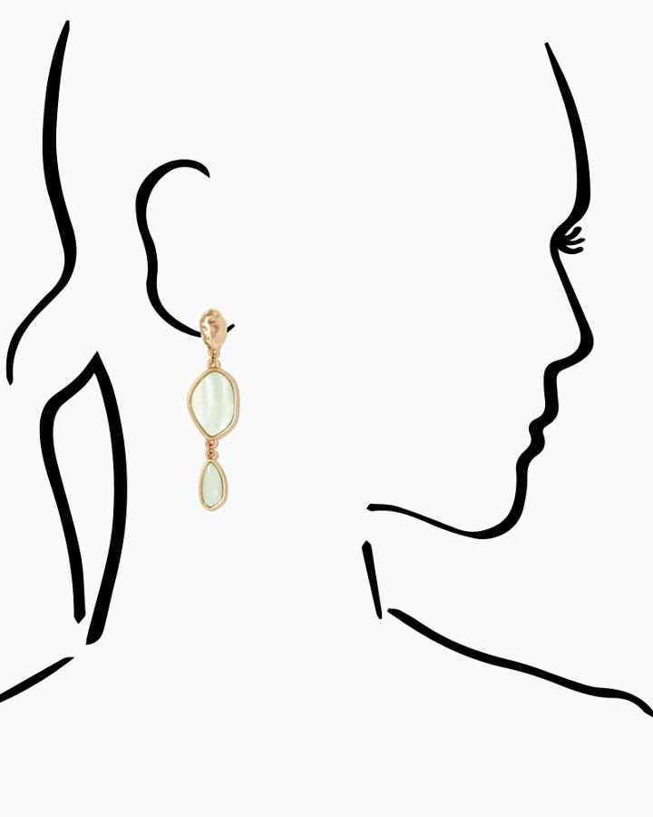 Charming Charlie Freeform Stone Drop Earrings