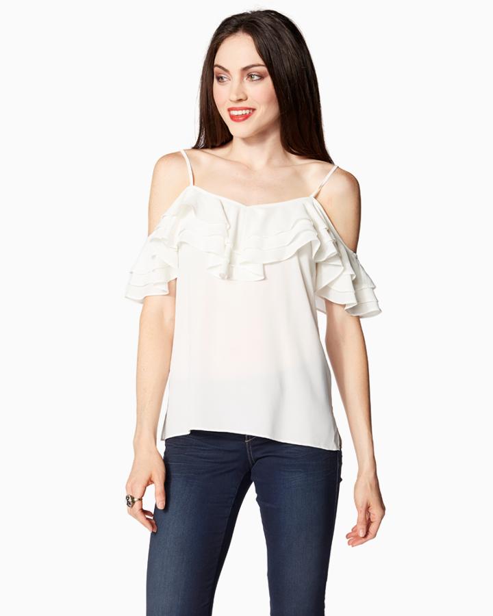 Charming Charlie Fluttery Off The Shoulder Top