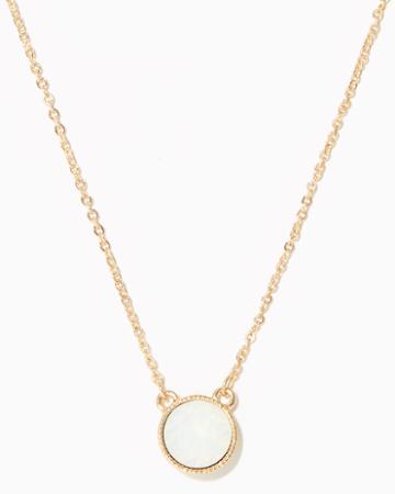 Charming Charlie October Round Pendant Necklace