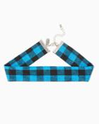 Charming Charlie Buffalo Check Choker Necklace
