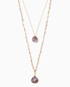 Charming Charlie Stardust Stone Pendant Layered Necklace