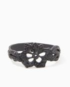 Charming Charlie Floral Stone Hinge Bracelet
