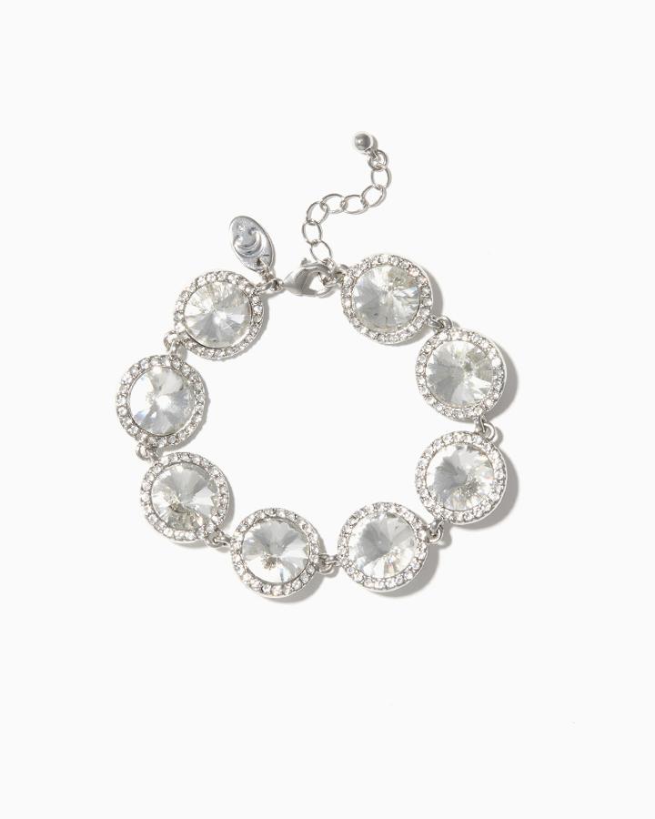 Charming Charlie Radiant Rhinestone Clasp Bracelet